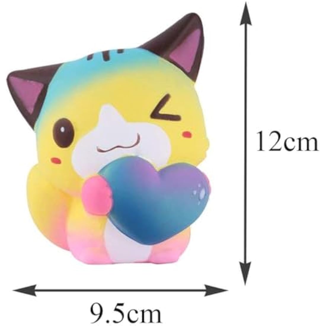 Anboor Squishies Cat Love Heart Kawaii Soft Squishy Slow Rising Scented Animal Squishies Stress Relief Toys Prime Collection Present Easter Basket Stuffers1PCS