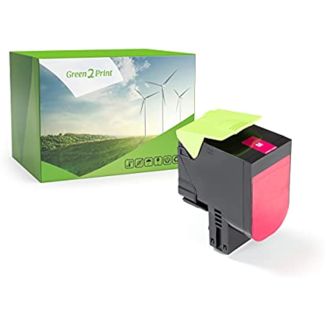 Green2Print Toner magenta 2300 pages replaces Lexmark 71B0030, 71B20M0 Toner cartridge for Lexmark CX317DN, CX417DE, CX517DE, CS317DN, CS417DN, CS517DE
