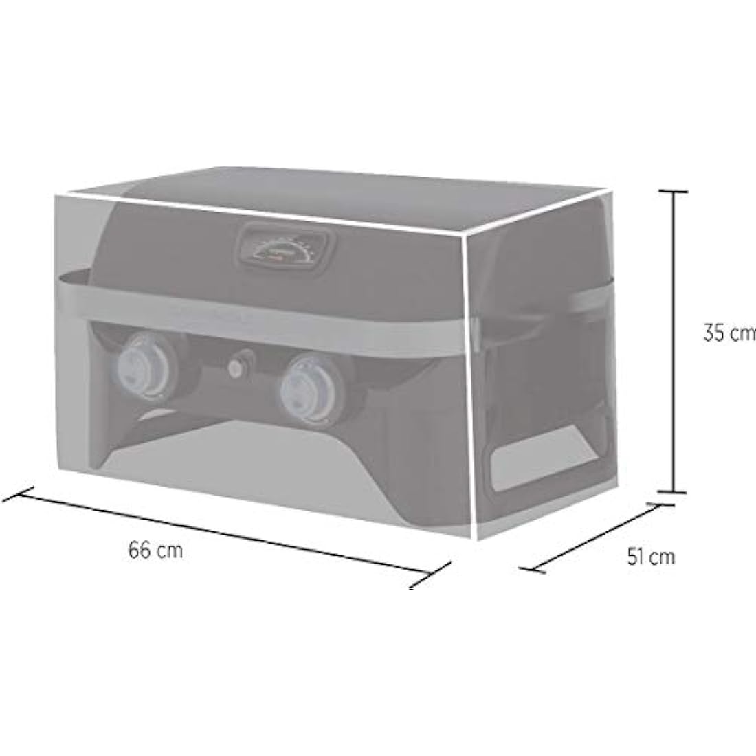 Campingaz Attitude 2100 Heavy Duty Waterproof Grill Cover with PU Coating Weatherproof Pull Cord for Attitude 2100 LX and EX Protection from Sun, Heat, Rain