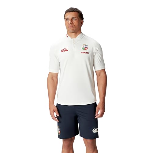 Canterbury Men's British & Irish Lions Polo Shirt | Breathable | Moisture Wicking | Official British & Irish Lions Licensed Product Polo Shirt