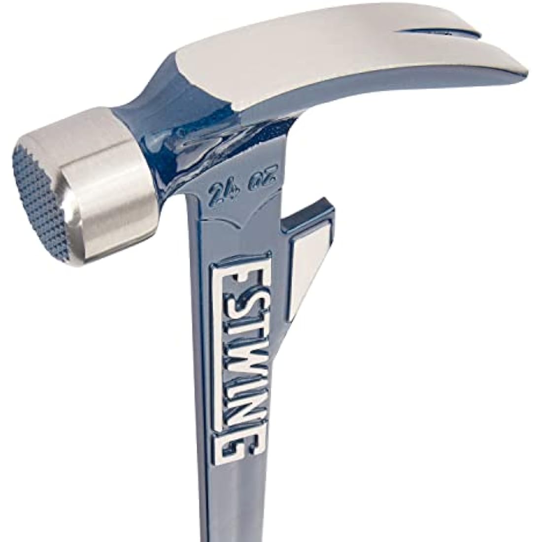 Estwing E6-24TM 24oz 16-inch Milled Face Hammertooth Hammer with Vinyl Shock Reduction Grip, Blue