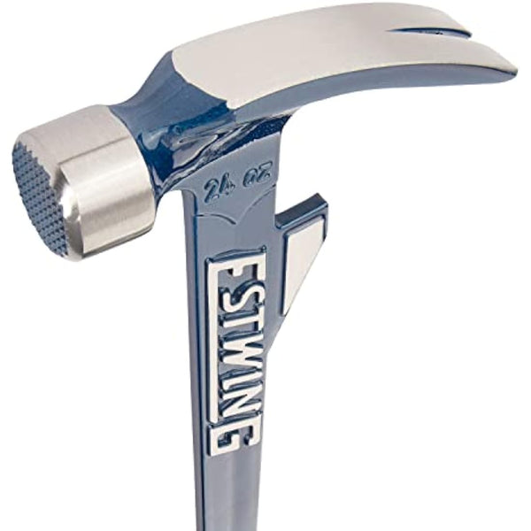 Estwing E6-24TM 24oz 16-inch Milled Face Hammertooth Hammer with Vinyl Shock Reduction Grip, Blue