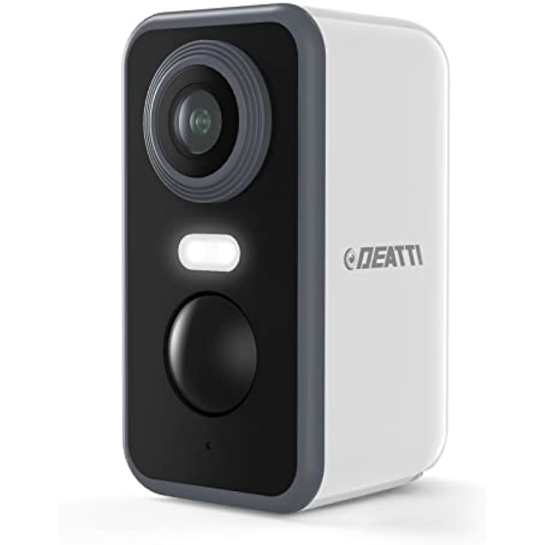 DEATTI Security Camera Outdoor Wireless, 2K Battery Operated WiFi CCTV Camera Systems, Outdoor/Indoor Home Security Camera with Siren Floodlight, PIR Motion Detection, 2-way Audio, IP66 Waterproof