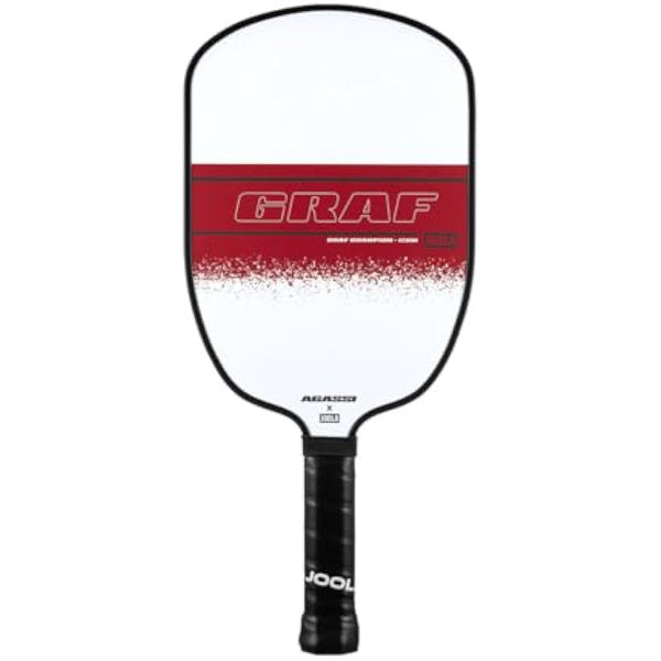 JOOLA Champion 12mm Pickleball Single Paddle or Set - Agassi Shape w/Extended Sweet Spot - Sandblasted Surface Increases Spin & Control - UPA-A Certified - USAP Approved - NFC Chip Enabled