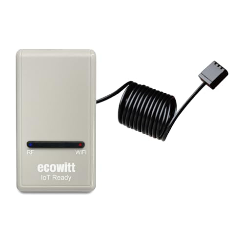 ECOWITT Gateway GW1200 for Weather Stations with Outdoor Sensor Wireless, Indoor 3 in 1 Temperature, Humidity, and Barometric Sensor for Home Office IOT, Base Station for Ecowitt Sensor Series 868 HMZ