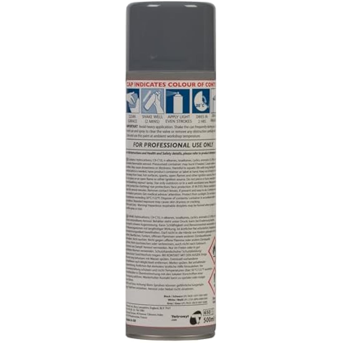 Tetroseal Stone Chip Protection Underbody Grey Spray Paint - Aero Grey 500 ml