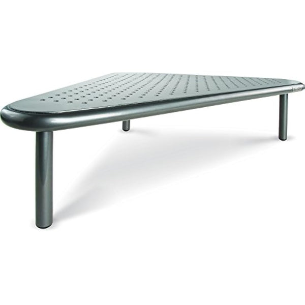 Allsop Metal Art Corner Monitor Stand, Holds 18kg (40 lbs), Great for Small Offices - Silver (06478)