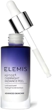 ELEMIS Peptide4 Overnight Radiance Peel, Enriched with AHAs and Nourishing Botanical Oils, Multi-Tasking Daily Lactic Acid Peel Gently Exfoliates for a Brighter, Flawless-Looking Complexion, 30ml