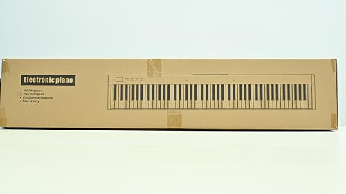 OYAYO 88 Key Digital Piano Full Size Semi-Weighted Keys, Complete Bundle Includes Double X Stand, Travel Bag, Touch Sensitivity Portable Keyboard for Beginners and Musicians on the Road