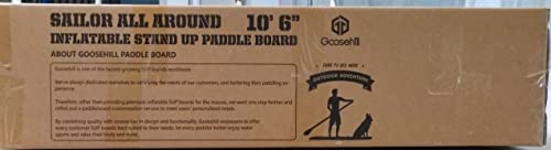 Goosehill Inflatable Stand Up Paddle Board, Premium SUP Package, 10' Long 32" Wide 6" Thick, Patterns Open for Customization