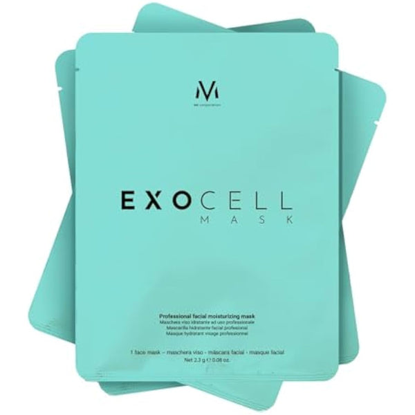 EXOCELL MASK, Cutting-Edge Skincare Solution with Deeply Hydrating Anti-Ageing & Antioxidant Technology, Hyaluronic Acid, Peptides, Synthetic Exosomes. Plumps, Lifts, Soothes Skin | 5 Masks (Full Set)