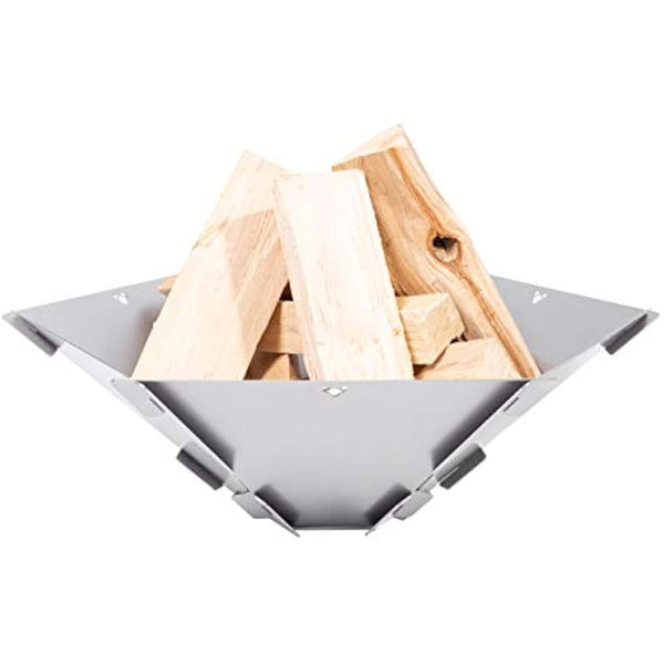 FENNEK Hexagon | The mobile fire pit made of stainless steel | Easy to dismantle and stick together | For camping, fishing vanlife and much more.