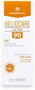 Heliocare Ultra Gel SPF 90 50ml / Gel Face Sunscreen / Daily Uva and Uvb Anti-Ageing Sun Block / Combination, Oily & Normal Skin/ Matte Finish