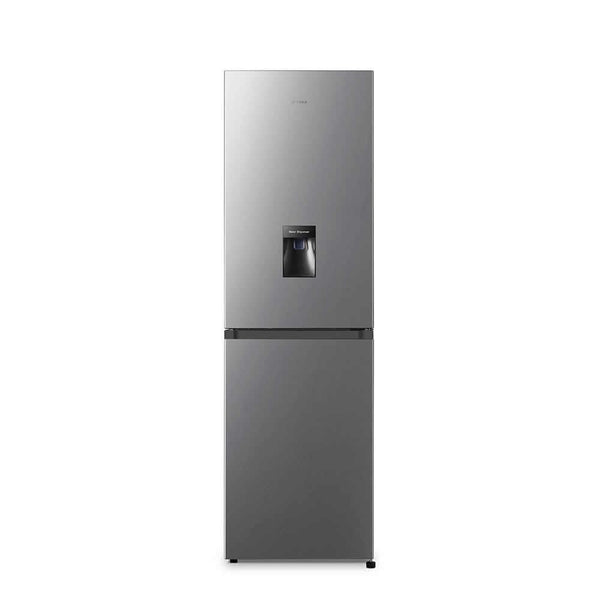 Teknix FFH1825WB 55cm Freestanding 50/50 Fridge Freezer - 256 Litre Capacity - Total No Frost - Non-plumbed Water Dispenser - Black, H182.5 x W55 x D56.2 (cm)