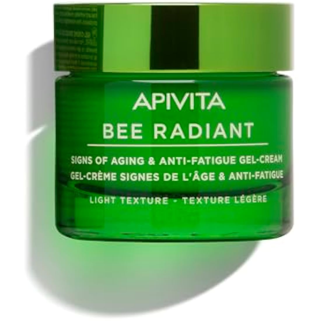 Apivita Bee Radiant Signs of Aging & Anti-Fatigue Face Gel-Cream 50ml - Light Texture - Antiwrinkle Moisturizer With Propolis & White Peony - Fights Wrinkles & Boosts Brightness - Non Comedogenic