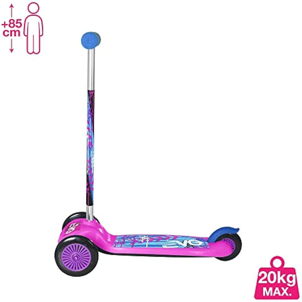 EVO Pink Move & Groove Scooter | Kids 3-Wheel Scooter Perfect For Boys & Girls