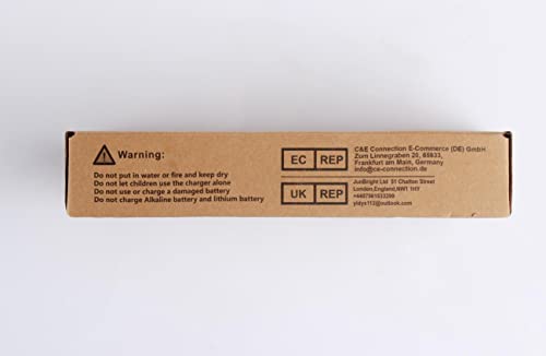 POWEROWL 8 Pcs 2800mAh AA Rechargeable Batteries with 8 Slot Battery Charger, USB Fast Charging, Input DC 5V 2A, Output 1.4V 250mA, Independent Slot