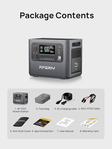 AFERIY Portable Power Station 800W, 512Wh Portable Power Station LiFePo4 Battery, 1-Hour Fast Charging, AC 220V-240V, UPS, 3500+ Charge Cycles, Solar Generator for Outdoor Camping/RV/Home Backup