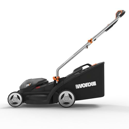 Worx WG927E 40V Cordless Lawnmower & Trimmer Twin Pack – 34cm Mower & 20V Grass Trimmer – Ideal for Medium Gardens (230㎡) Includes 2x 2.0Ah Batteries & Charger – PowerShare Compatible