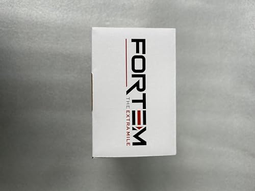 FORTEM Ratchet Straps, 748kg Break Strength, 4 Pack 4.6m x 2.54cm Tie Down Strap Set, 4 Soft Loops, Motorcycle Straps Tie Downs, Cargo Cam Buckles, Rubber Handles, Carry Bag