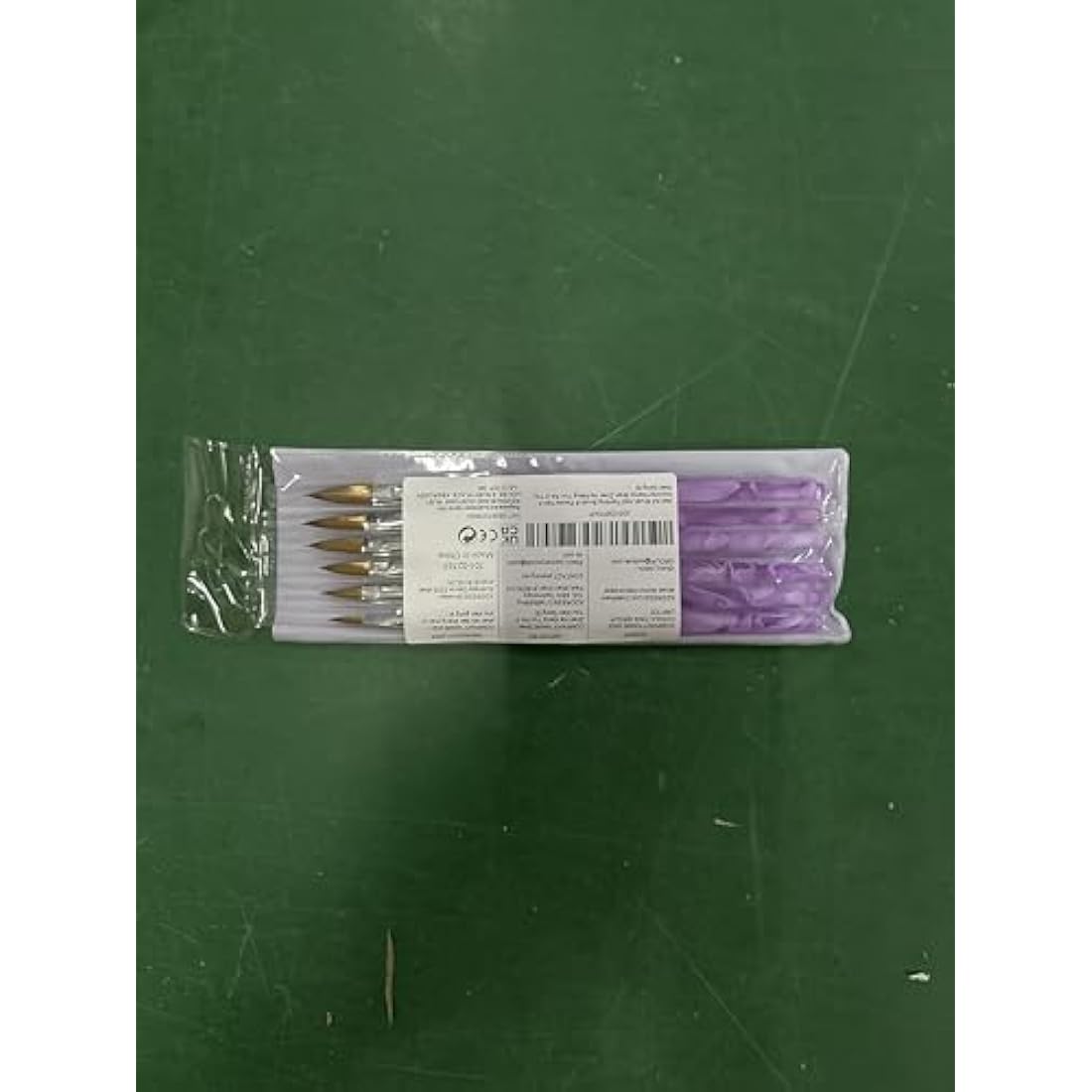 6-Piece Nail Art Tips Builder Brush - UV Gel & Acrylic Nail Brush for Salon & DIY