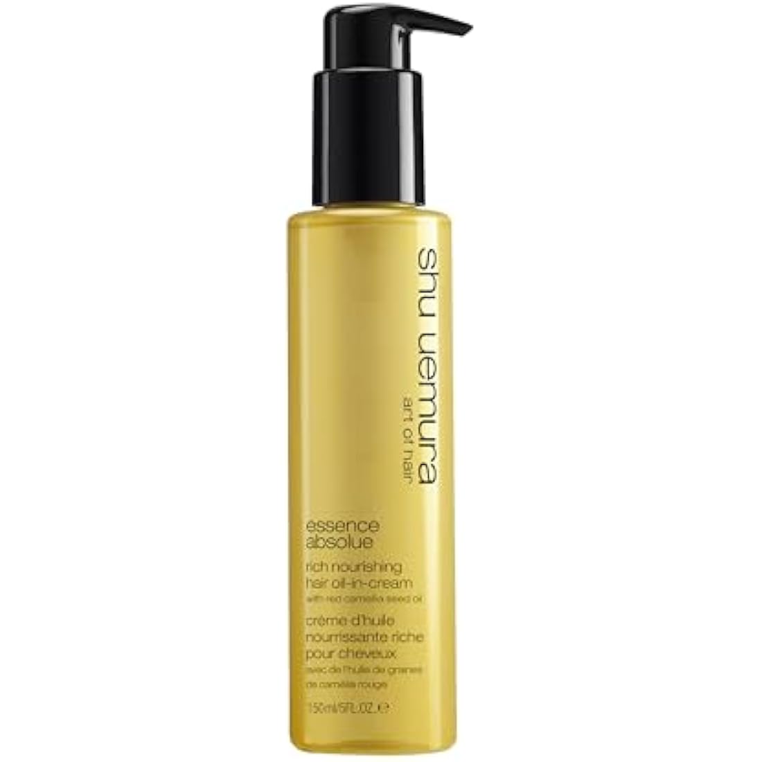 Shu Uemura, Nourishing Hair Oil-in-Cream Essence Absolue, All Hair Types, Enriched with Camellia Oil, For Soft Hair, Anti-Frizz, 150 ml