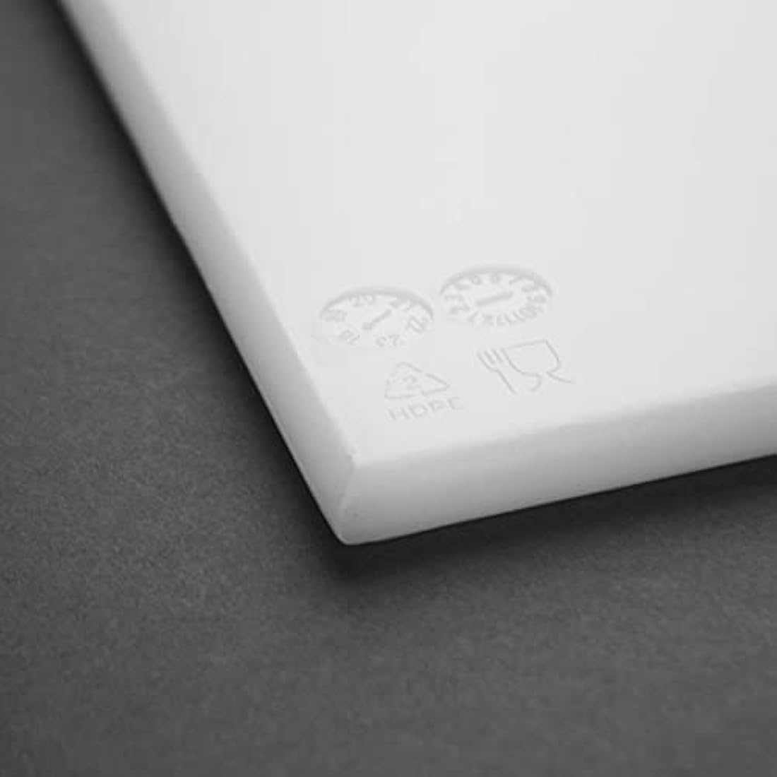 Hygiplas Large High Density White Chopping Board for Bakery - 60x45cm