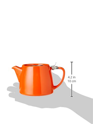 Forlife Stump Teapot 530 mL, 18 Oz., Carrot