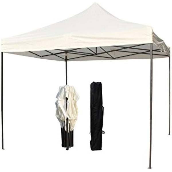 All Seasons Gazebos 2.5 x 2.5m Heavy Duty, Fully Waterproof Pop up Gazebo With 4 Side Walls (Cream)