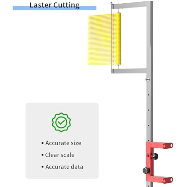 LQDMAER Wall Mounted Sports Vertical Jump Measurement Tester,Adult and Adolescent Adjustable Height Basketball Scale Assessment Stick Pole,Bounce Measuring Device for School Club