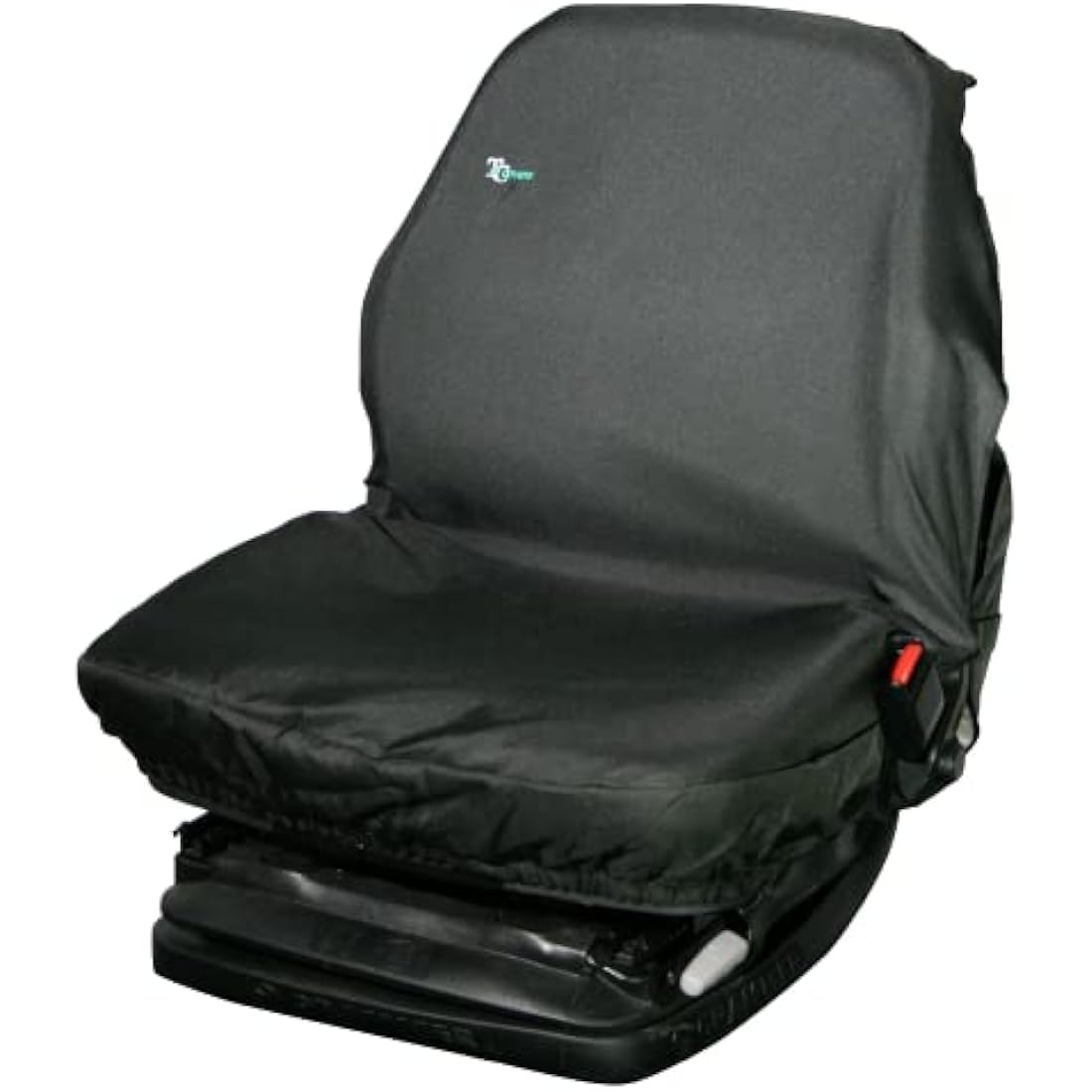 TOWN & COUNTRY COVERS | Universal Tractor Seat Cover, Plant Hire Seat Cover, Standard & Large Size, Heavy Duty, Fast & Easy To Fit, Waterproof, Armrest & Headrest Slots (Black, Standard)