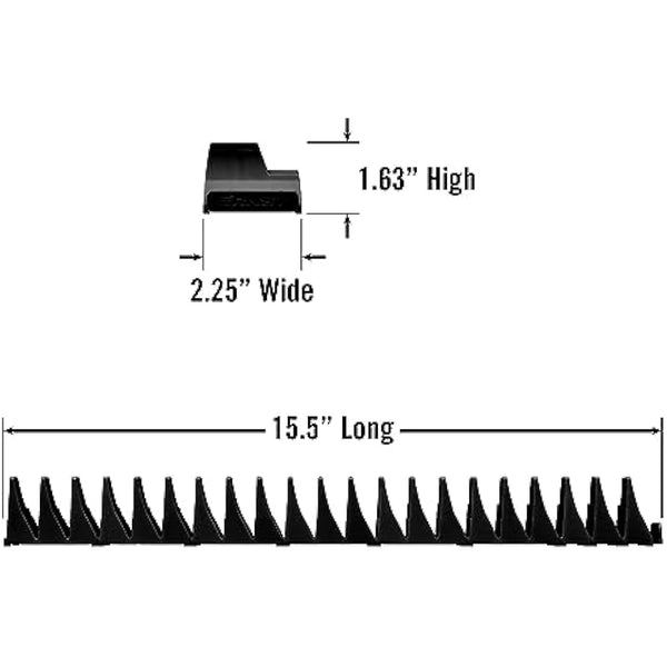 Ernst Manufacturing 5411M Magnetic Wrench Pro - Modular Wrench Storage for 40 Wrenches - Black