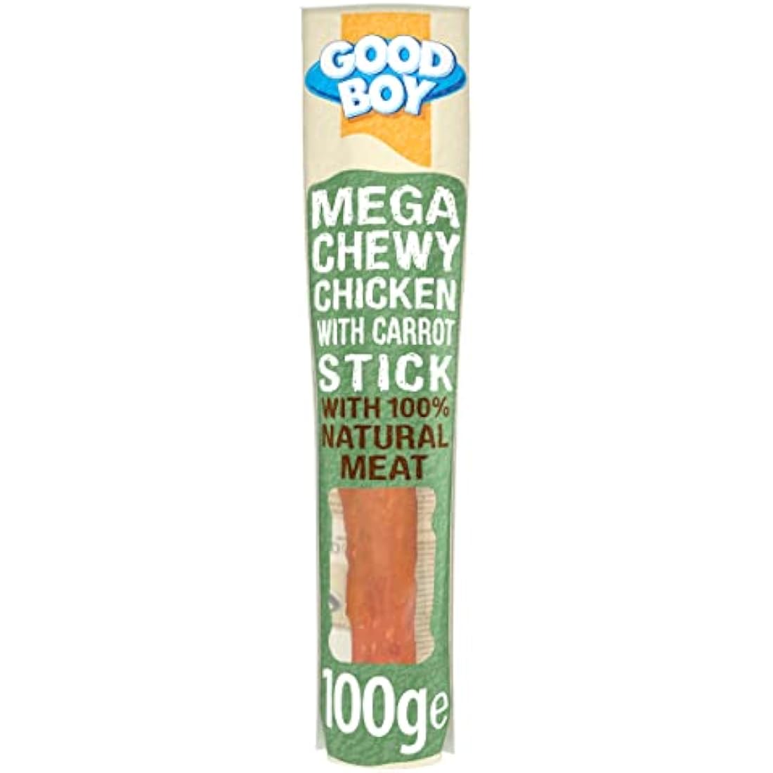Good Boy - Mega Chewy Chicken With Carrot Stick -Case of 14, 100 g (Pack of 1)