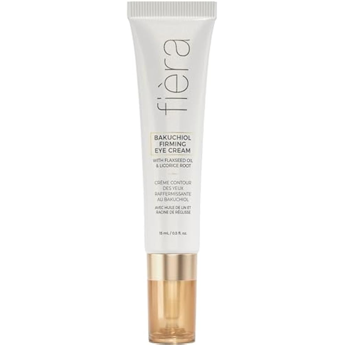 Fièra Bakuchiol Firming Eye Cream - Designed For Mature Skin - For Wrinkles, Anti Aging, and Dark Spots - 15 ML / 0.5 FL. OZ.