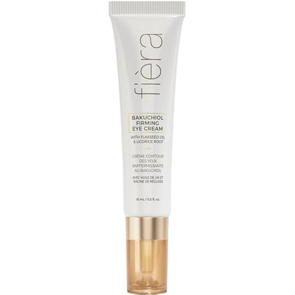 Fièra Bakuchiol Firming Eye Cream - Designed For Mature Skin - For Wrinkles, Anti Aging, and Dark Spots - 15 ML / 0.5 FL. OZ.