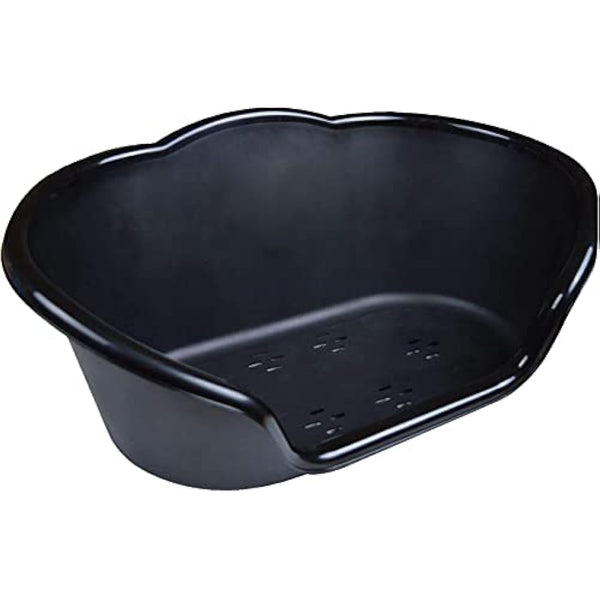YoL Heavy duty plastic waterproof small pet dog cat puppy bed basket black
