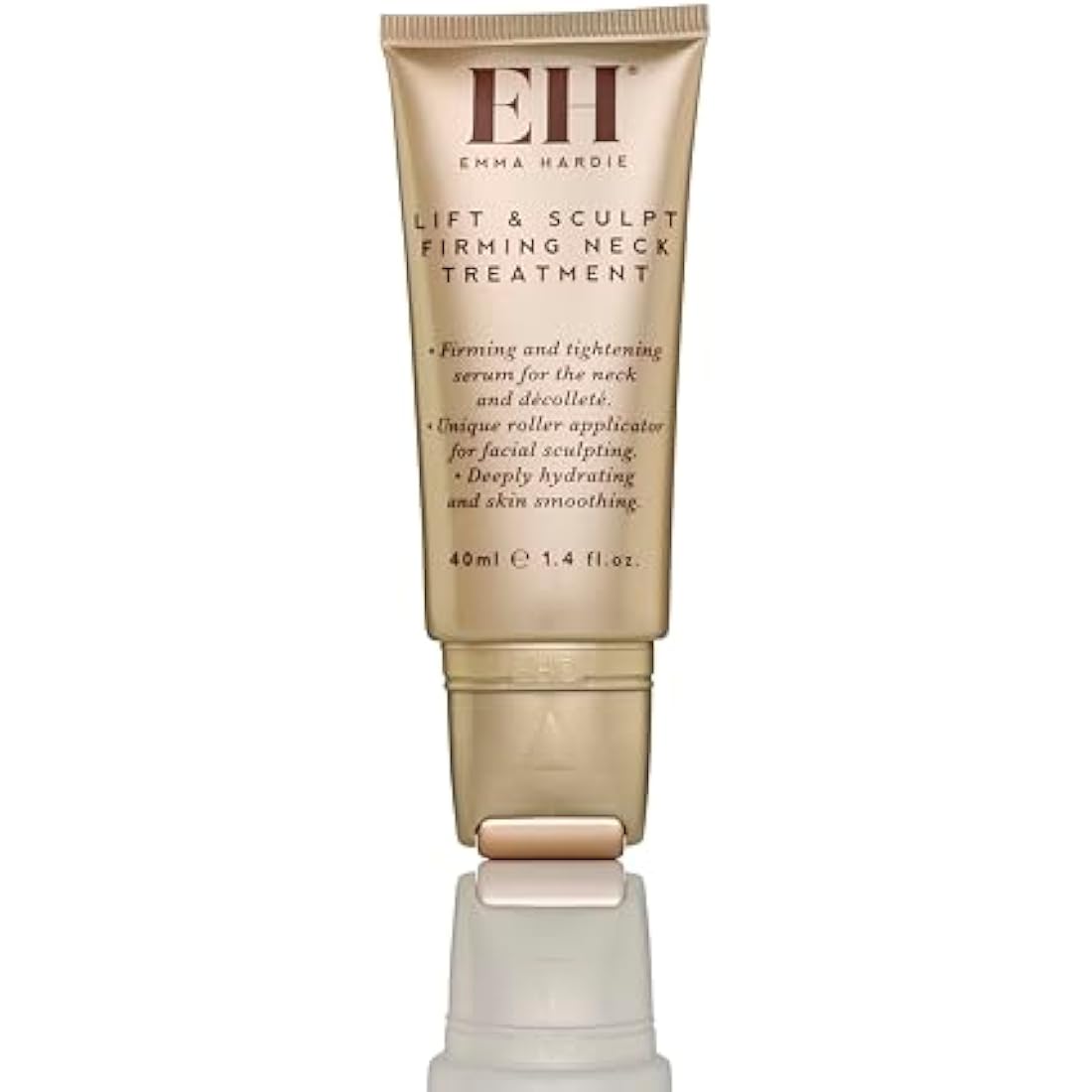 Emma Hardie 40ml Lift & Sculpt Neck Firming Serum, with Unique Roller Applicator for Facial Sculpting & Lifting, Reduces Appearance of Saggy Skin & Promotes Youthful Look, Vegan & Cruelty Free
