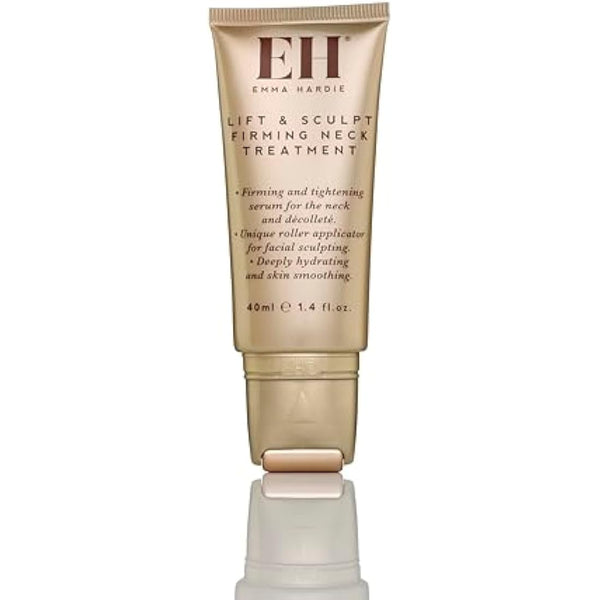 Emma Hardie 40ml Lift & Sculpt Neck Firming Serum, with Unique Roller Applicator for Facial Sculpting & Lifting, Reduces Appearance of Saggy Skin & Promotes Youthful Look, Vegan & Cruelty Free
