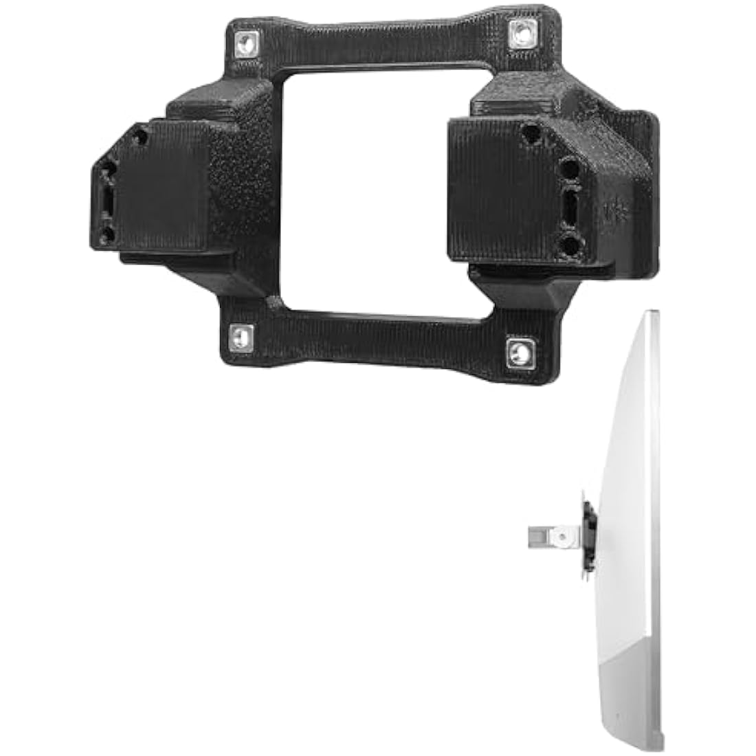 3IDEE VESA Adapter Compatible with BenQ Monitor (EX3203R, EX3501R) - VESA Mount 75x75 mm - for Monitor Without VESA Connection - for Mounting on a Monitor or Wall Mount