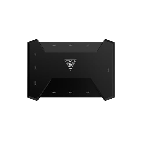 GAMDIAS 120mm ARGB PC Case Fans, Computer Case Fan, Cabless Daisy Chain Connection, Dual Infinity Mirror Lighting, Swappable Fan Blade for Reverse Airflow, Performance 30mm Thick, With Control Box