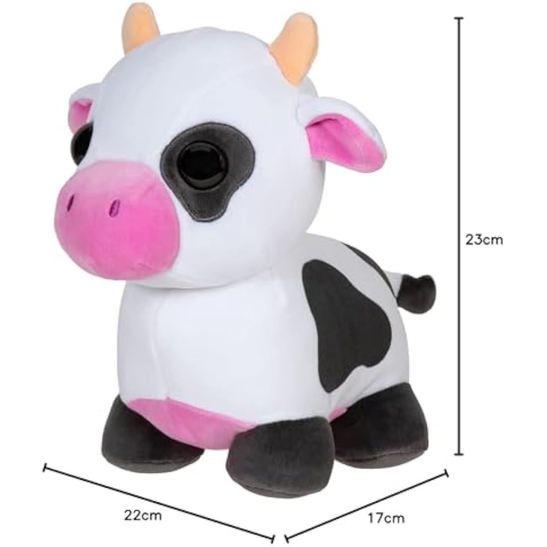 Adopt Me! 8-Inch Collector Plush - Cow - Soft and Cuddly - Directly from the #1 Game, Toys for Kids