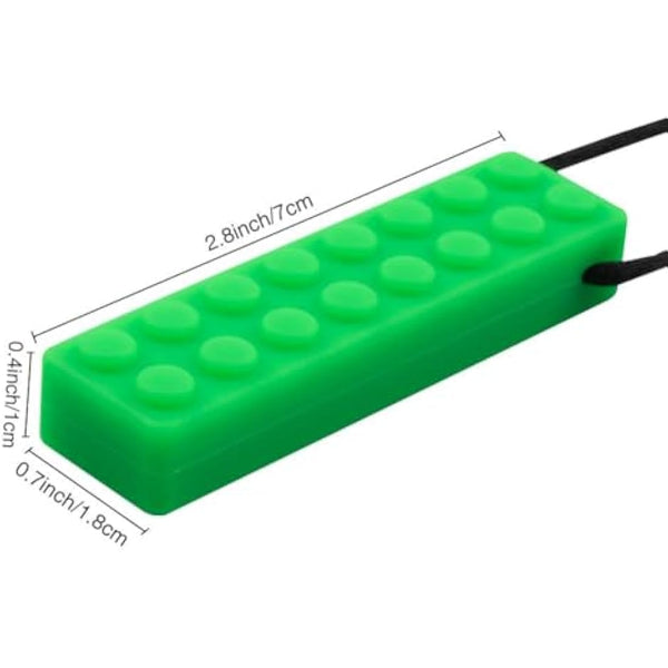 Novelfun Sensory Chew Necklace, 5 Pack Silicone Chew Pendant Training and Development Fidget Toy Chewing Necklace for Teething Babies, Autism ADHD SPD, Oral Motor, Anxiety, Autistic Children