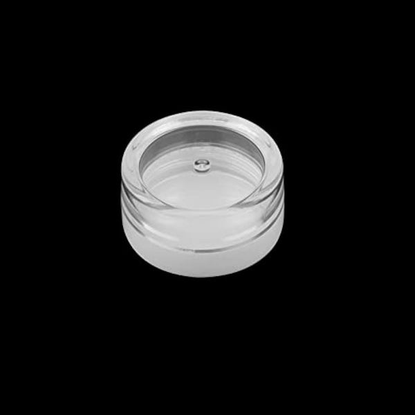 MANCHAP 120 PCS 5ml Cosmetic Sample Pots, 5g Mini Plastic Cosmetic Travel Jars with White Lids for Makeup