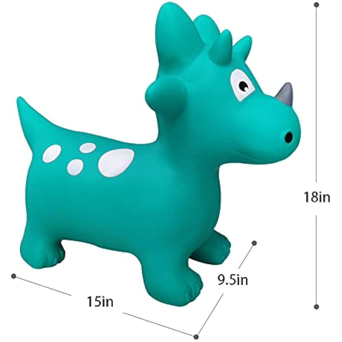 HotMax Bouncy Horse, Inflatable Bouncy Animals Hopper for Toddlers, Ride on Jumping Toys for kids, Girl or Boy Birthday Gift (triceratops)