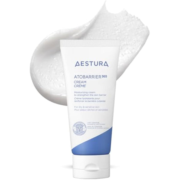 AESTURA ATOBARRIER365 CREAM with Ceramide, Korean Skincare, 120-Hour Hydrating Visible Capsule Moisturizer, Patented Lipid Complex, Facial Cream for Dry & Sensitive Skin, Dermatologist Tested, 80mL