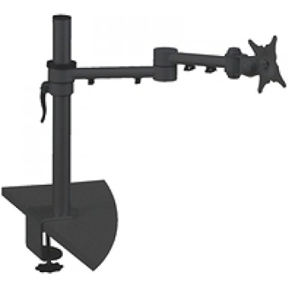 Q Connect KF20082 Mon Dual Swing Arm for Flat Screen Monitor, Black