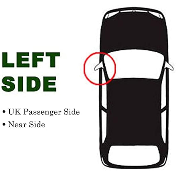 Fits in PEU-GEOT 208 2012 to 2019 DOOR WING MIRROR GLASS HEATED WITH BASE PLATE LEFT PASSENGER SIDE