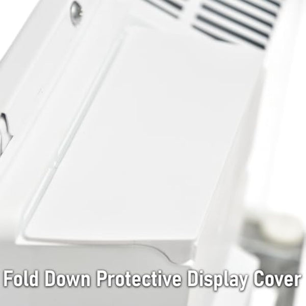 MYLEK Electric Panel Space Heater Radiator - Wall Mounted or Free Standing -Electric Energy Efficient, Open Window Detection, Thermostat, Timer, Anti Frost, Bathroom IP24, ERP Lot20 (500W White)