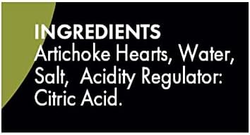 Epicure Tinned Artichoke Hearts in Salted Water, Delicious in Salads or Stir Through Pasta, 390 g (Pack of 12)