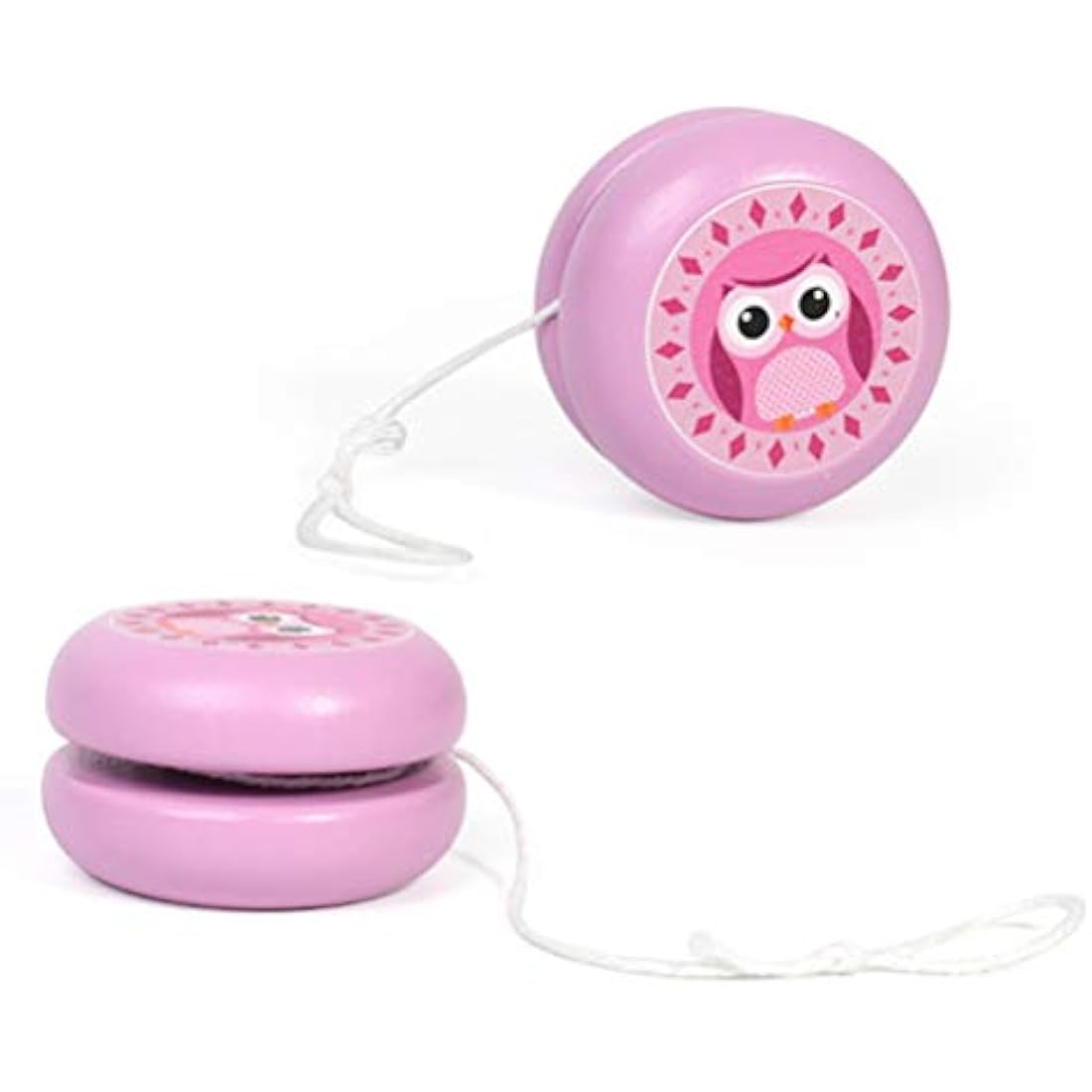 2pcs Yoyo Toys Kids Lovely Cartoon Animal Pattern Yoyo Toys Classic Fun Children Random Style